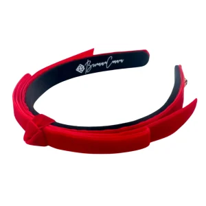 Thin Red Ribbon Bow Headband-Brianna Cannon New