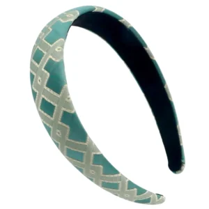 Thin Teal Interlock Headband-Brianna Cannon Online