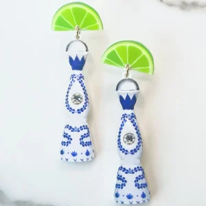 Top Shelf Tequila Earrings with Crystals-Brianna Cannon Hot