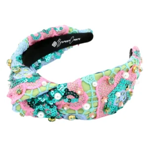 Turquoise Mosaic Headband-Brianna Cannon Outlet