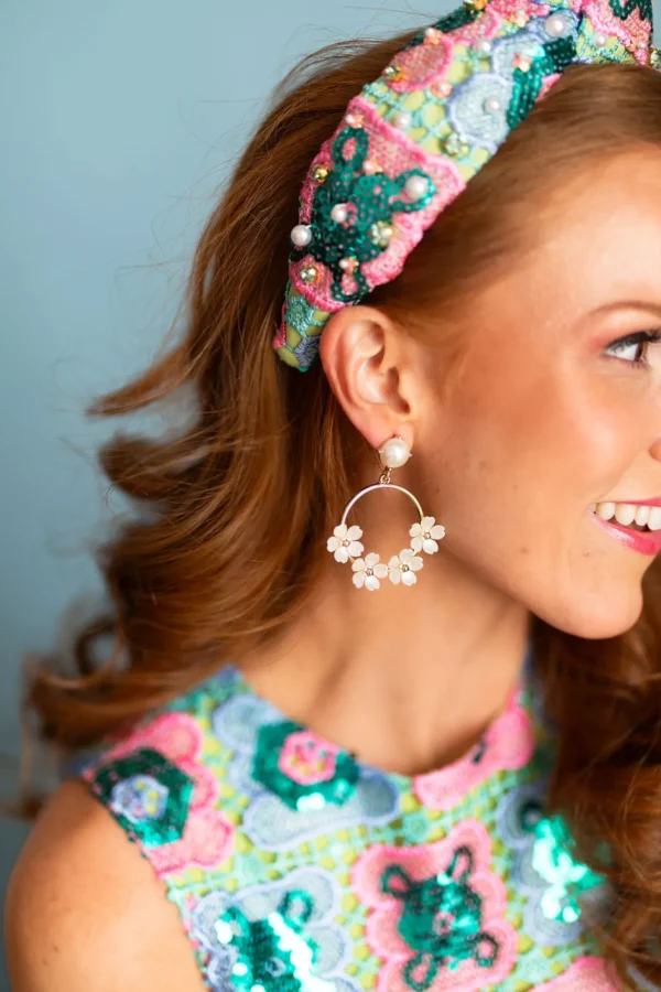 Turquoise Mosaic Headband-Brianna Cannon Outlet