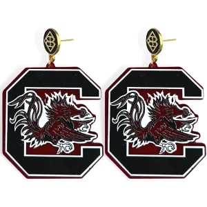 University of South Carolina Logo Earrings-Brianna Cannon Sale