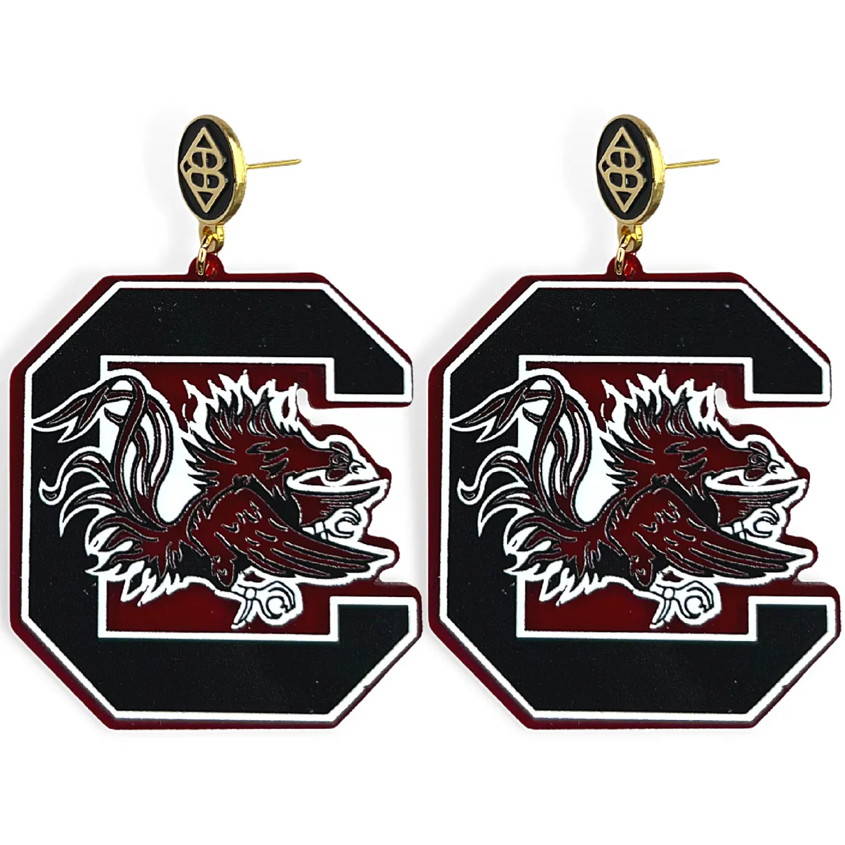 university_of_south_carol_0-1.webp University of South Carolina Logo Earrings-Brianna Cannon Sale