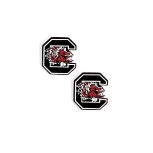 University of South Carolina Garnet Logo Studs-Brianna Cannon Clearance