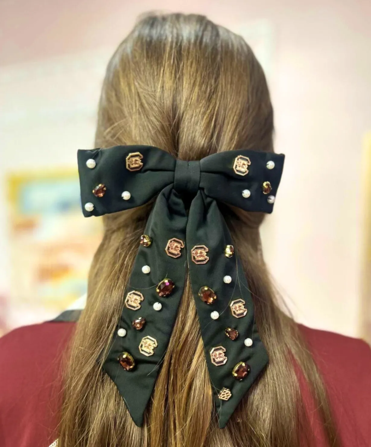 university_of_south_carol_1-4.webp University of South Carolina Black Bow Barrette-Brianna Cannon Discount