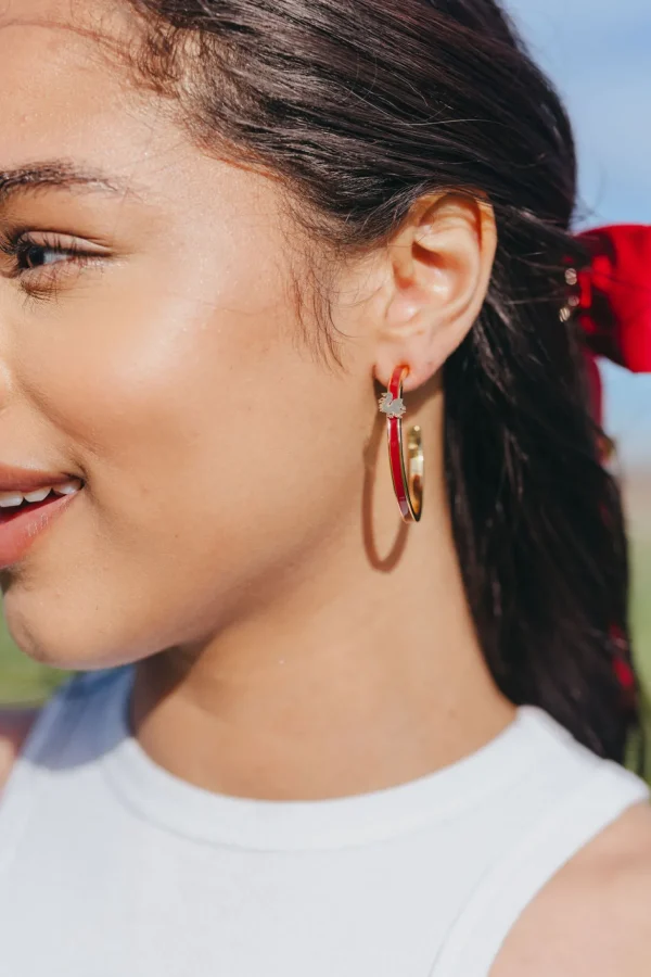 University of South Carolina Logo Hoop Earrings-Brianna Cannon Online