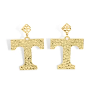 University of Tennessee Gold Logo Earring with BC Logo-Brianna Cannon Outlet