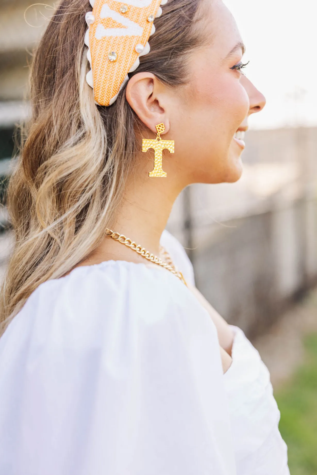 university_of_tennessee_g_1.webp University of Tennessee Gold Logo Earring with BC Logo-Brianna Cannon Outlet