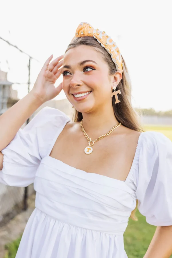 University of Tennessee Logo Necklace-Brianna Cannon Outlet