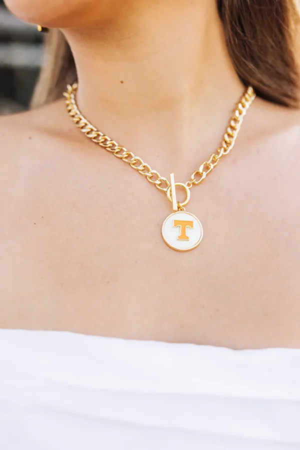 University of Tennessee Logo Necklace-Brianna Cannon Outlet