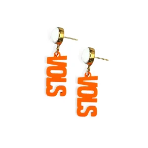 University of Tennessee Mini Orange VOLS Earrings-Brianna Cannon Fashion