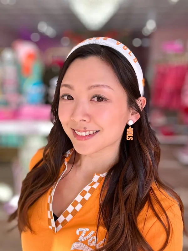 University of Tennessee Mini Orange VOLS Earrings-Brianna Cannon Fashion