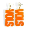 University of Tennessee Orange and White VOLS Earrings-Brianna Cannon Sale