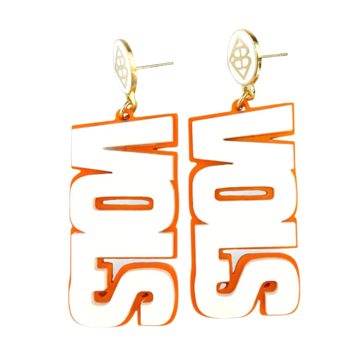 university_of_tennessee_w_0-5.webp University of Tennessee White and Orange VOLS Earrings-Brianna Cannon Best