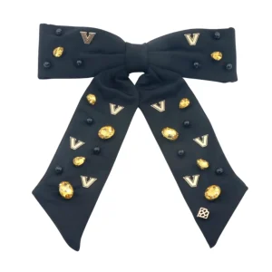 Vanderbilt Black Bow Barrette-Brianna Cannon Fashion
