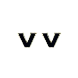 Vanderbilt Black Logo Studs-Brianna Cannon Outlet