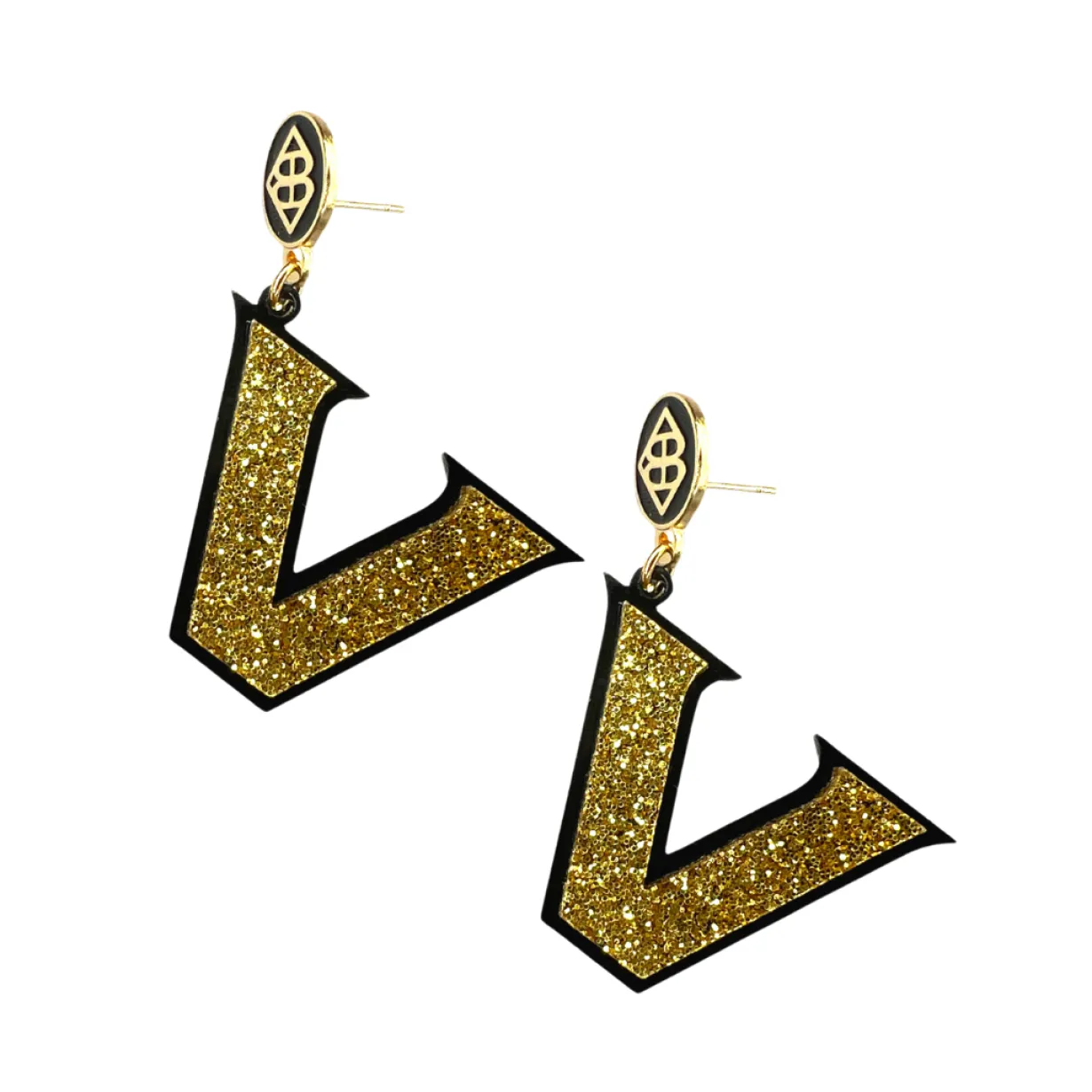 vanderbilt_gold_logo_over_0.webp Vanderbilt Gold Logo over Black Earrings-Brianna Cannon Hot