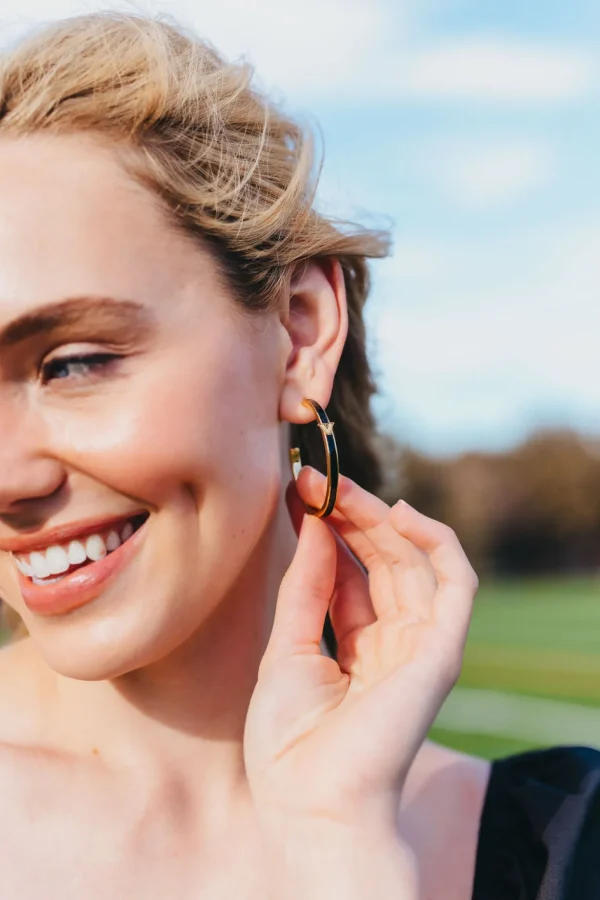 Vanderbilt Logo Hoop Earrings-Brianna Cannon Hot