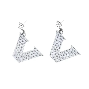 Vanderbilt Silver Logo Earring with BC Logo-Brianna Cannon Discount