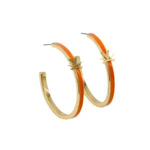 Virginia Logo Hoop Earrings-Brianna Cannon Online
