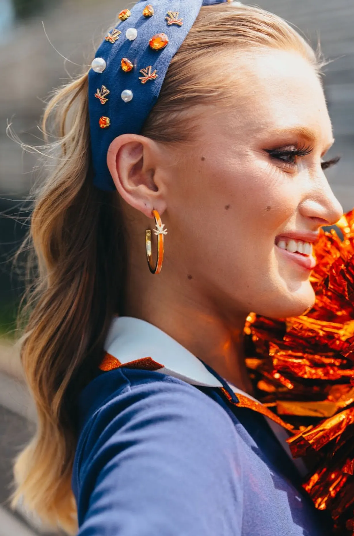 virginia_logo_hoop_earrin_1.webp Virginia Logo Hoop Earrings-Brianna Cannon Online
