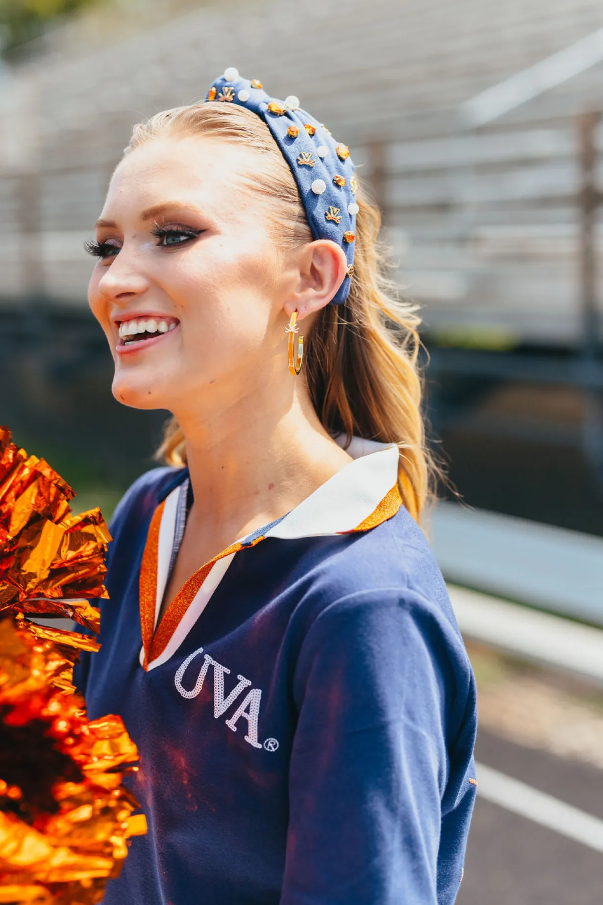 virginia_logo_hoop_earrin_2.webp Virginia Logo Hoop Earrings-Brianna Cannon Online