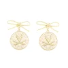 Virginia Logo Pearl Medallion Earring-Brianna Cannon Online