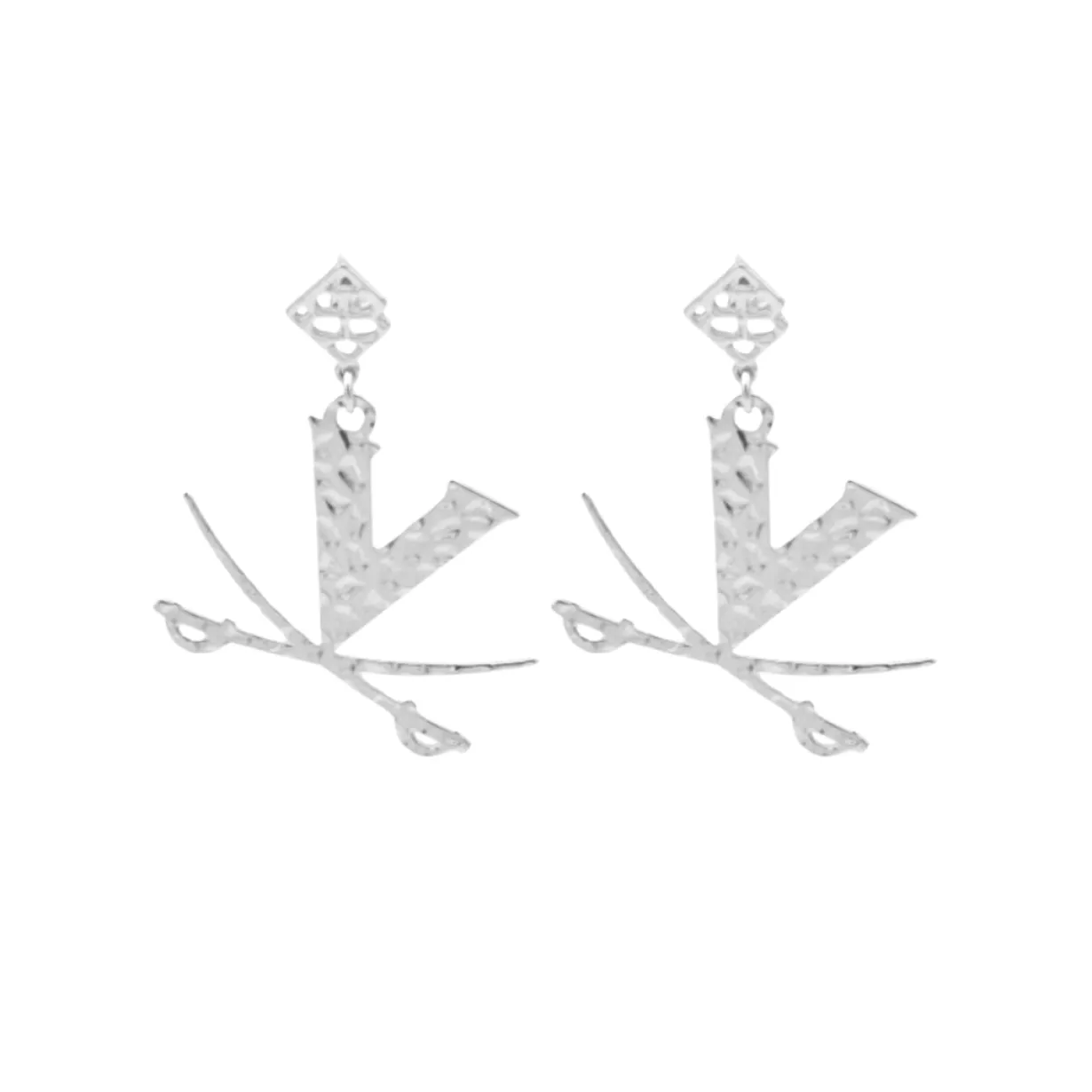 virginia_silver_logo_earr_0.webp Virginia Silver Logo Earring with BC Logo-Brianna Cannon Online