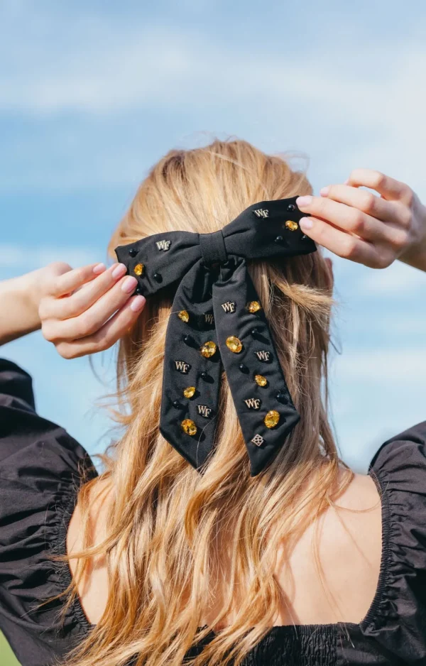 Wake Forest Black Bow Barrette-Brianna Cannon Fashion