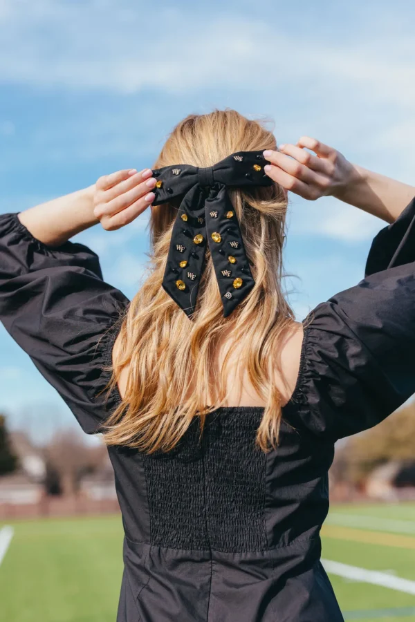 Wake Forest Black Bow Barrette-Brianna Cannon Fashion