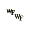 Wake Forest Black Logo Stud Earrings-Brianna Cannon Discount
