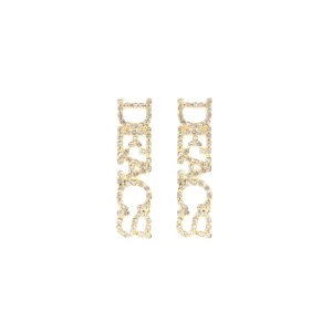 Wake Forest DEACS Pavé Rhinestone Stud Earrings-Brianna Cannon Hot