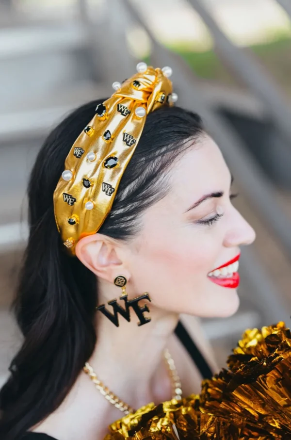 Wake Forest Gold Logo Headband-Brianna Cannon Online