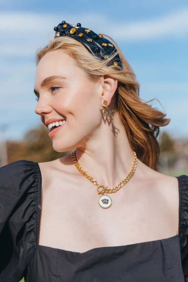 Wake Forest Logo Necklace-Brianna Cannon Discount