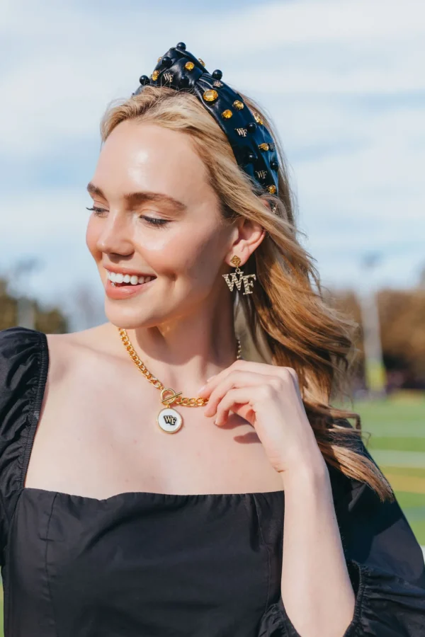 Wake Forest Logo Necklace-Brianna Cannon Discount