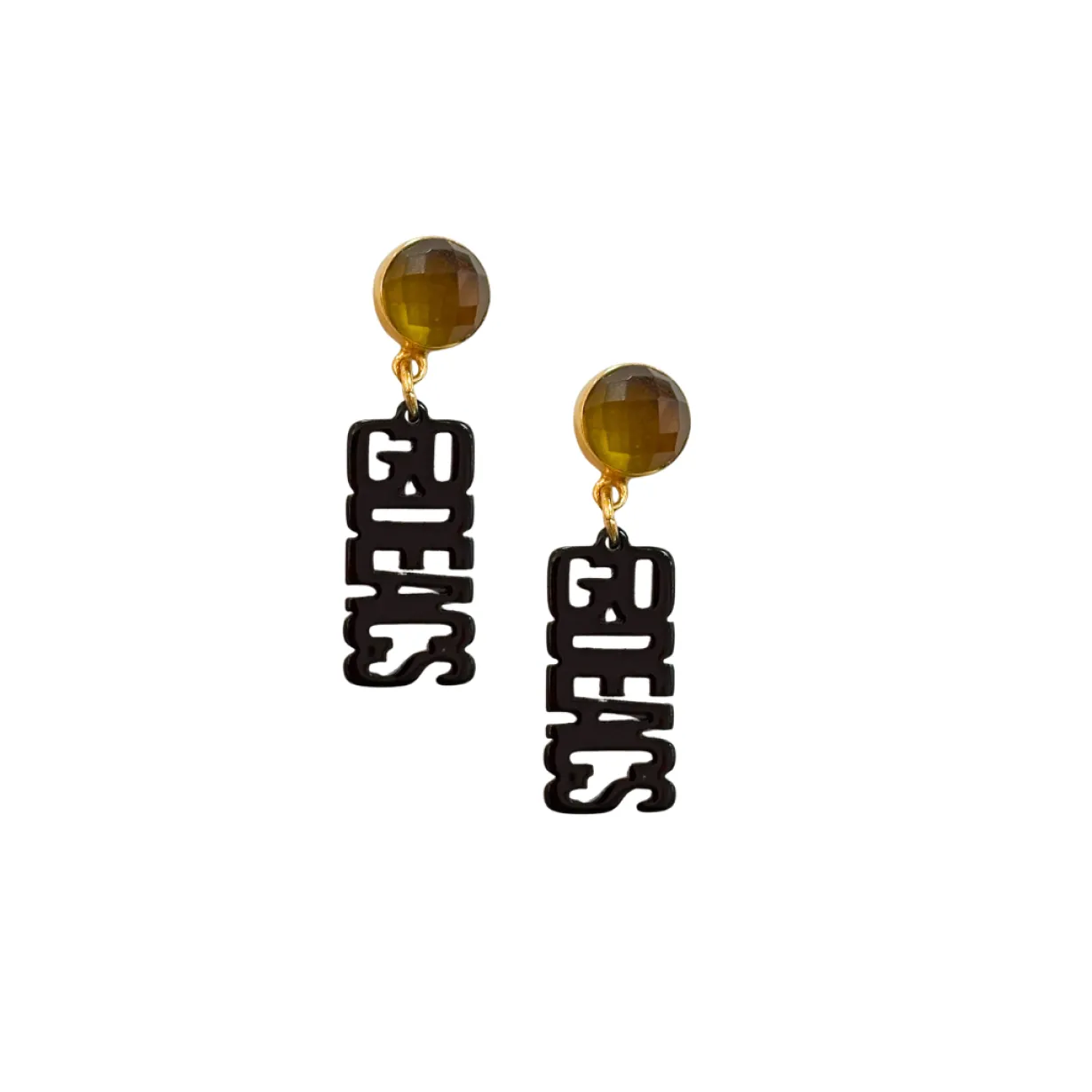 wake_forest_mini_black_go_0.webp Wake Forest Mini Black GO DEACS Earrings-Brianna Cannon Outlet