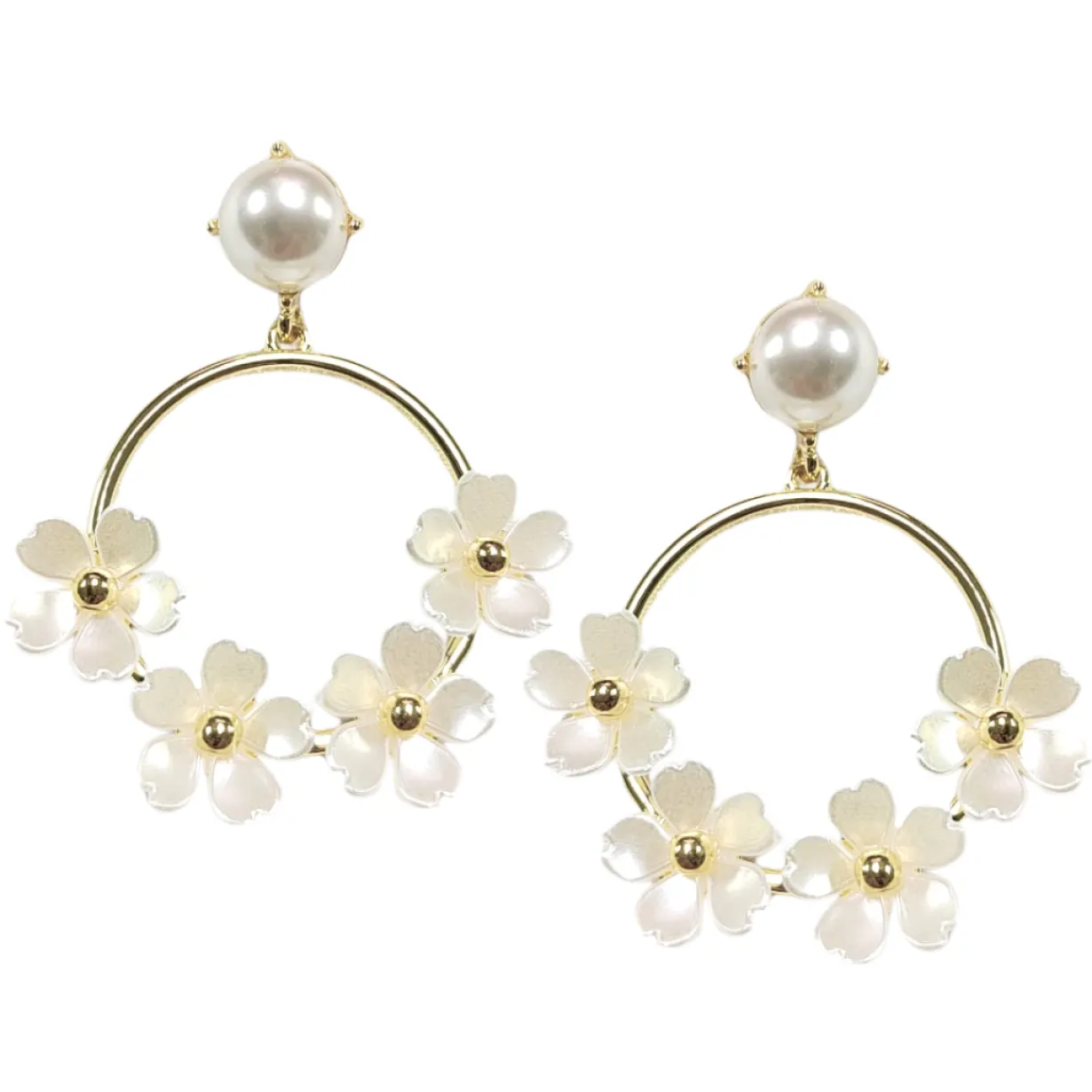 white_pearl_flower_drop_h_0.webp White Pearl Flower Drop Hoop Earrings-Brianna Cannon Clearance