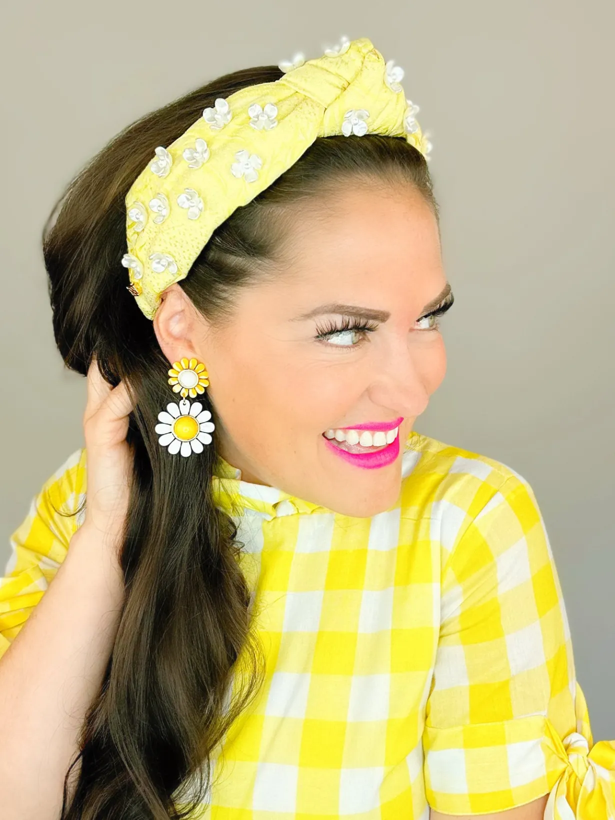 yellow_may_flowers_double_1.webp Yellow May Flowers Double Drop Earrings-Brianna Cannon New