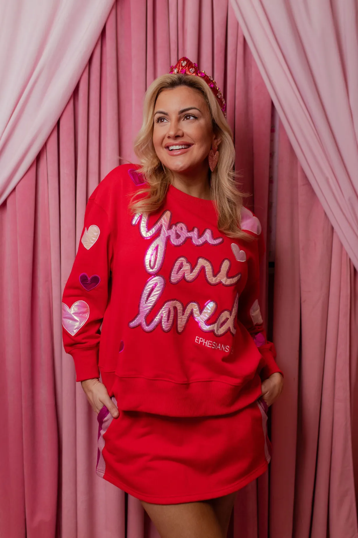 you_are_loved_red_skirtsk_5.webp You Are Loved Red Skirt/Skort-Brianna Cannon Best